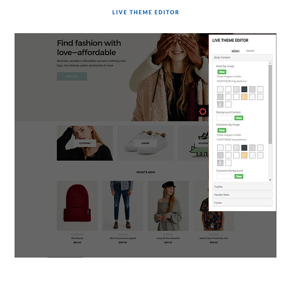 BOS DEERUS - UNISEX FASHION AND ACCE in Bootstrap Themes - product preview 3