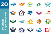 20 Logo Insurance Templates Bundle