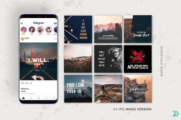 645 Essential Social Media Quotes in Instagram Templates - product preview 4