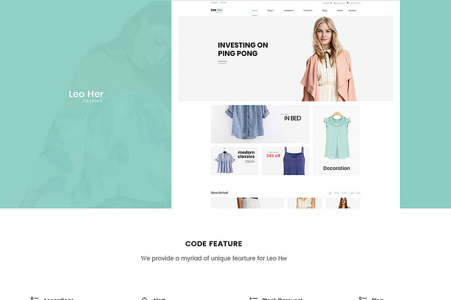 LEO HER – FASHION AND ACCESSORIES in Bootstrap Themes - product preview 8