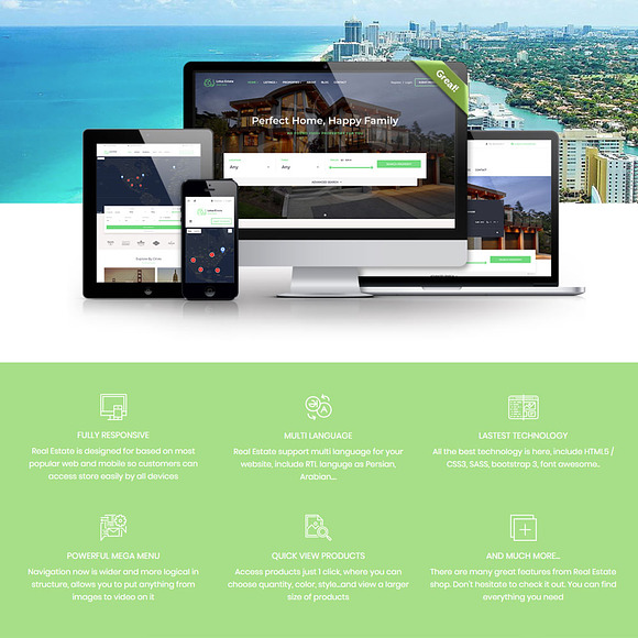 LEO REAL ESTATE – BEST REAL ESTATE A in Bootstrap Themes - product preview 2