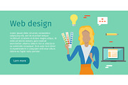 Web Design Vector Web Banner in Flat