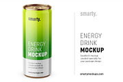 Energy drink mockup