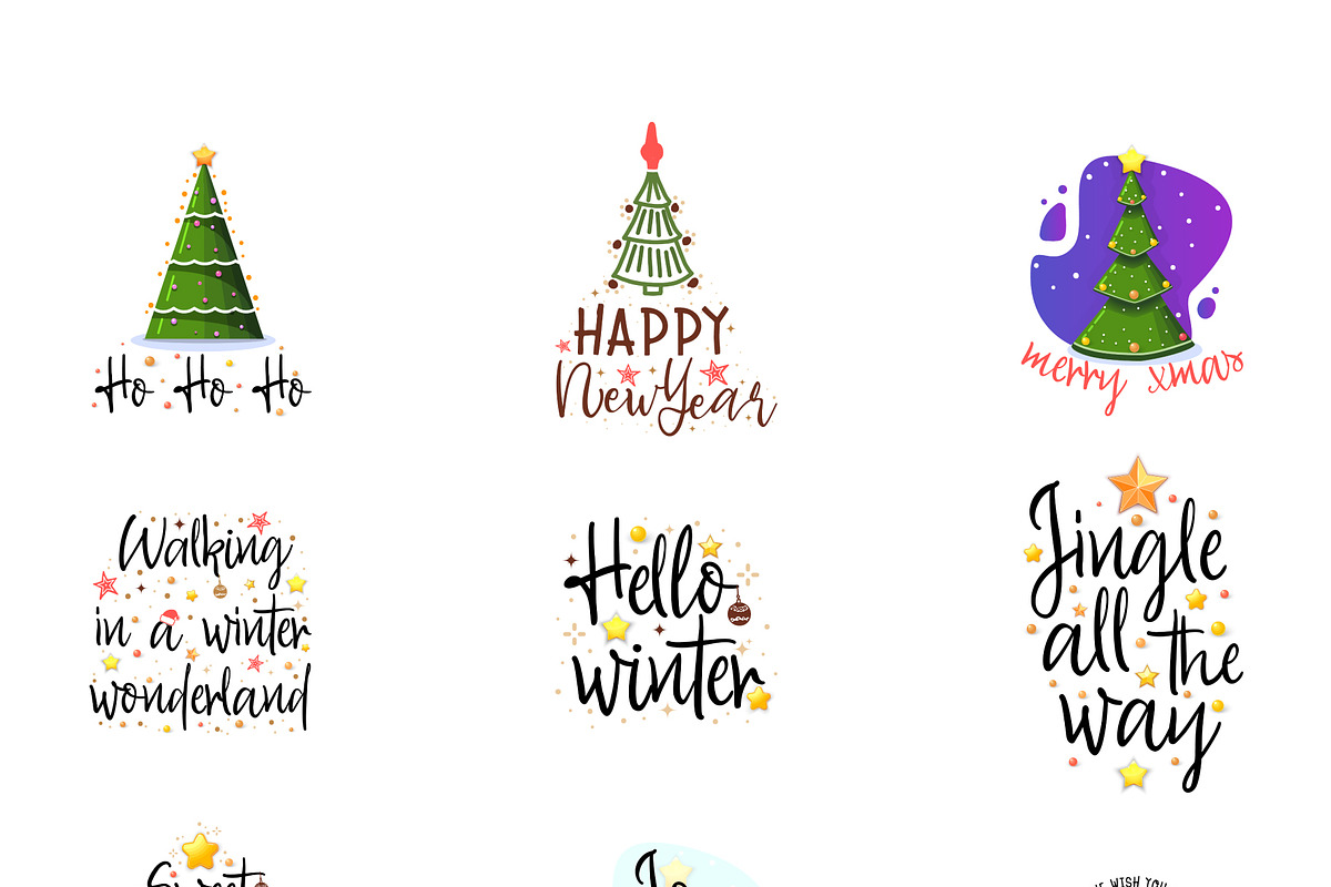 Christmas Big Lettering Kit in Objects - product preview 8