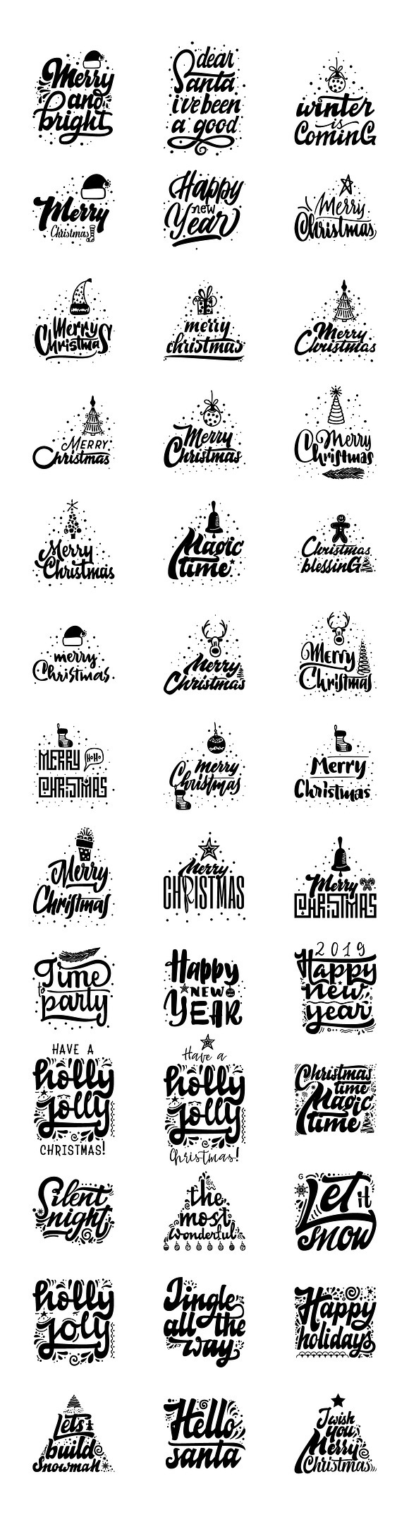 Christmas Big Lettering Kit in Objects - product preview 4