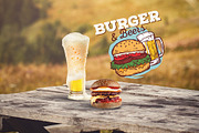 Burger & Beer Mock-up #10