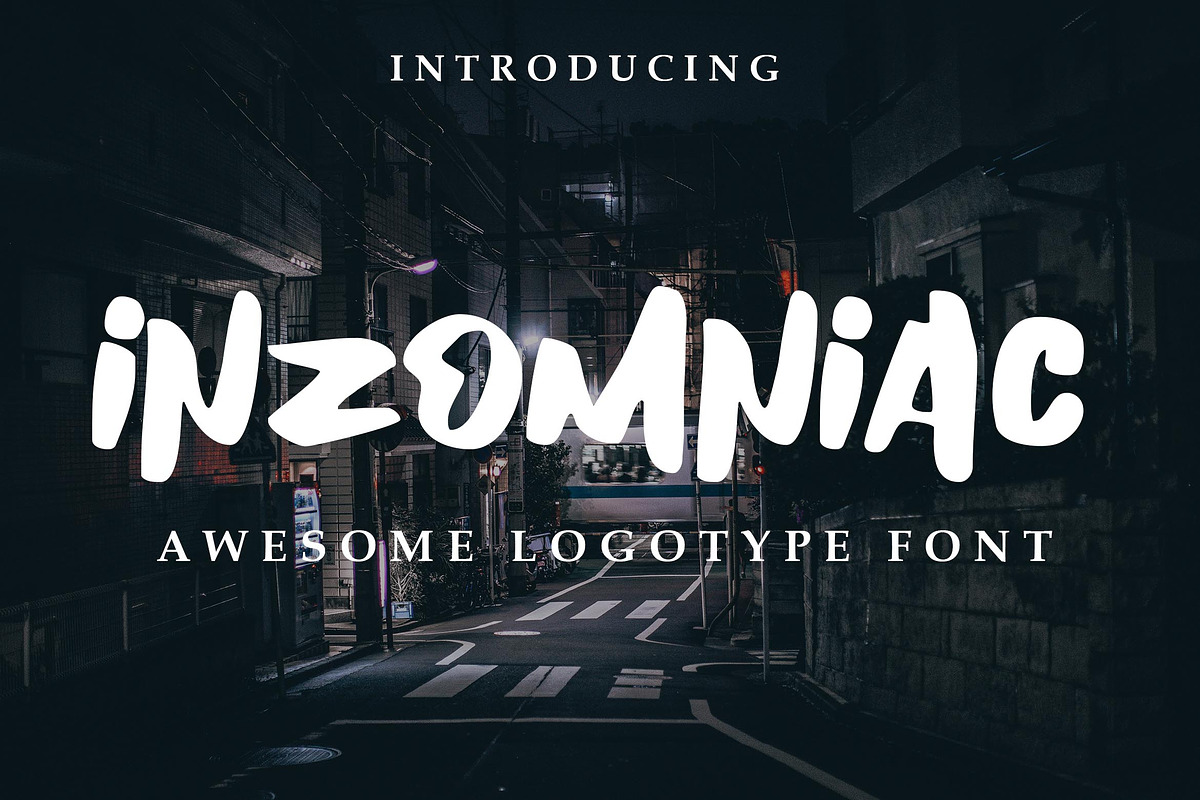 Inzomniac Logotype Font in Display Fonts - product preview 8