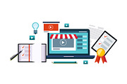 Business online, internet shopping