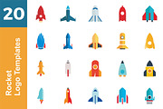 20 Logo Rocket Templates Bundle