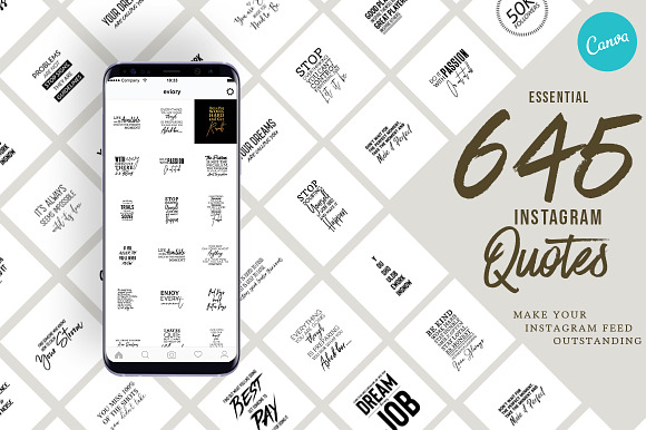 2193 Mega Bundle Instagram Quotes in Instagram Templates - product preview 13