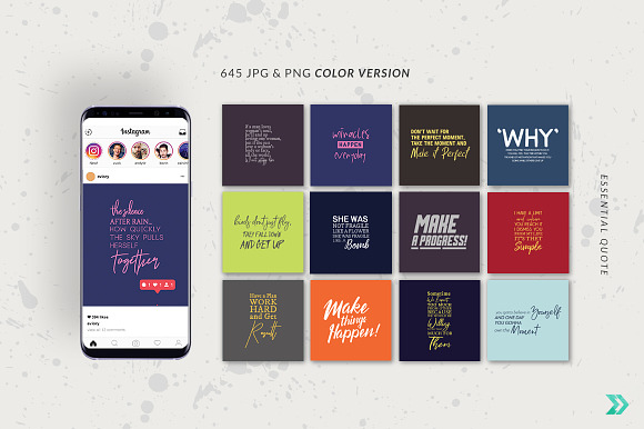2193 Mega Bundle Instagram Quotes in Instagram Templates - product preview 18