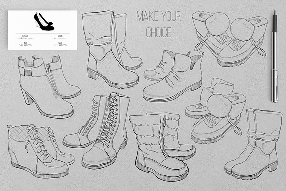 SHOES on Christmas SALE. vector in Objects - product preview 1