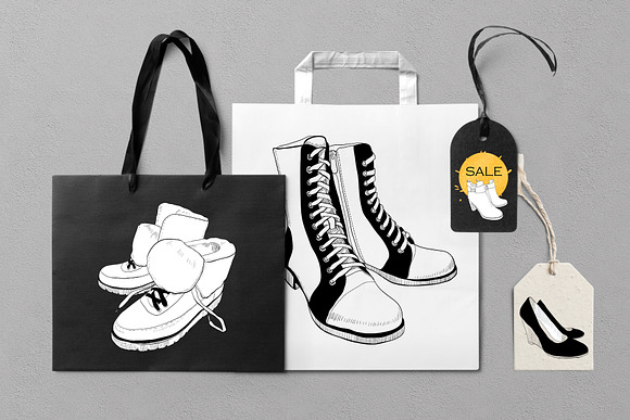 SHOES on Christmas SALE. vector in Objects - product preview 4