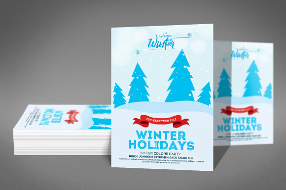 Winter Holiday Flyer in Flyer Templates - product preview 1