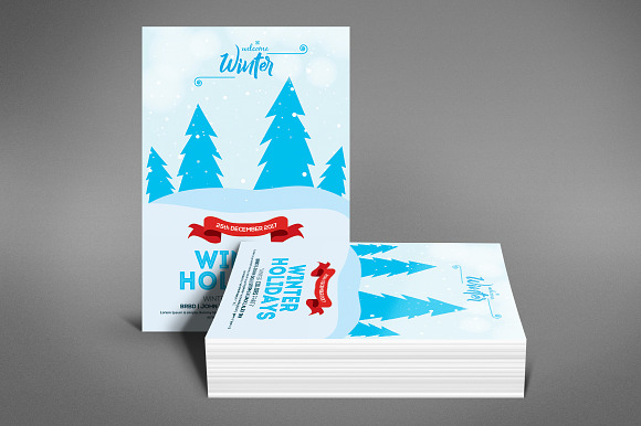 Winter Holiday Flyer in Flyer Templates - product preview 2