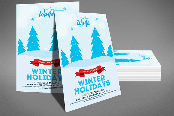 Winter Holiday Flyer in Flyer Templates - product preview 3