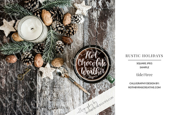 Rustic Holidays Set in Social Media Templates - product preview 18