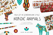 Nordic Animals - Folk Set