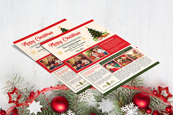 Christmas Newsletter Template V914 in Flyer Templates - product preview 1