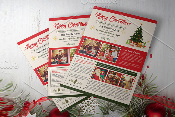 Christmas Newsletter Template V914 in Flyer Templates - product preview 2