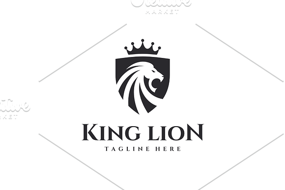 King Lion Logo in Logo Templates - product preview 2