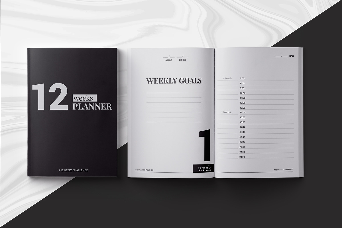 12 Weeks Planner InDesign Template in Stationery Templates - product preview 8