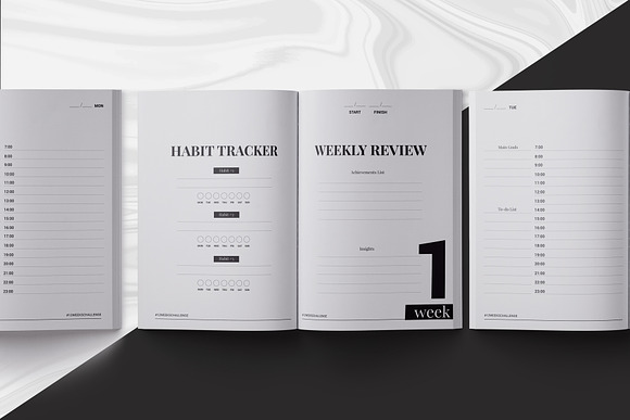 12 Weeks Planner InDesign Template in Stationery Templates - product preview 1