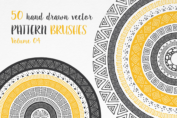 Hand Drawn Pattern Brushes Vol. 04 in Add-Ons - product preview 1
