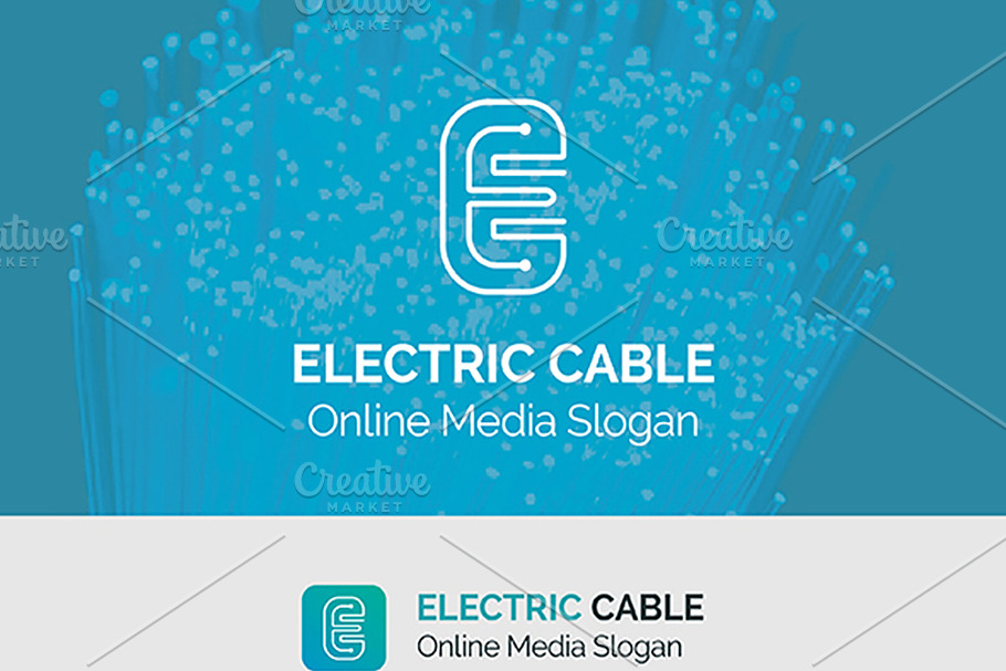 Electric E Letter Logo