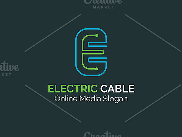Electric E Letter Logo in Logo Templates - product preview 1