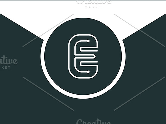 Electric E Letter Logo in Logo Templates - product preview 3