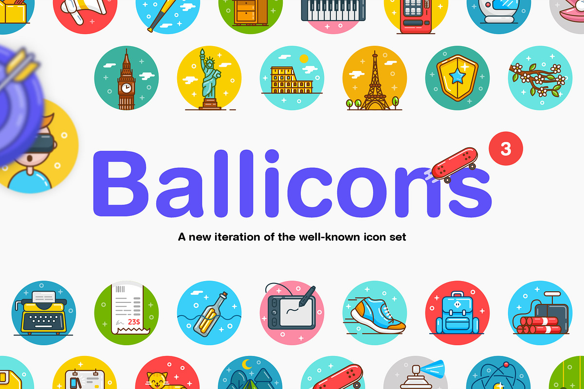 Ballicons 3 Icon Set in Text Message Icons - product preview 8