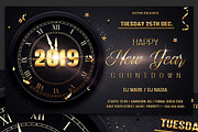 New Year Party Flyer Psd Template