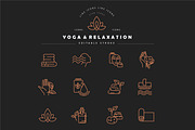 Icon collection for yoga & relax