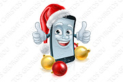 Cartoon Christmas Mobile Cell Phone