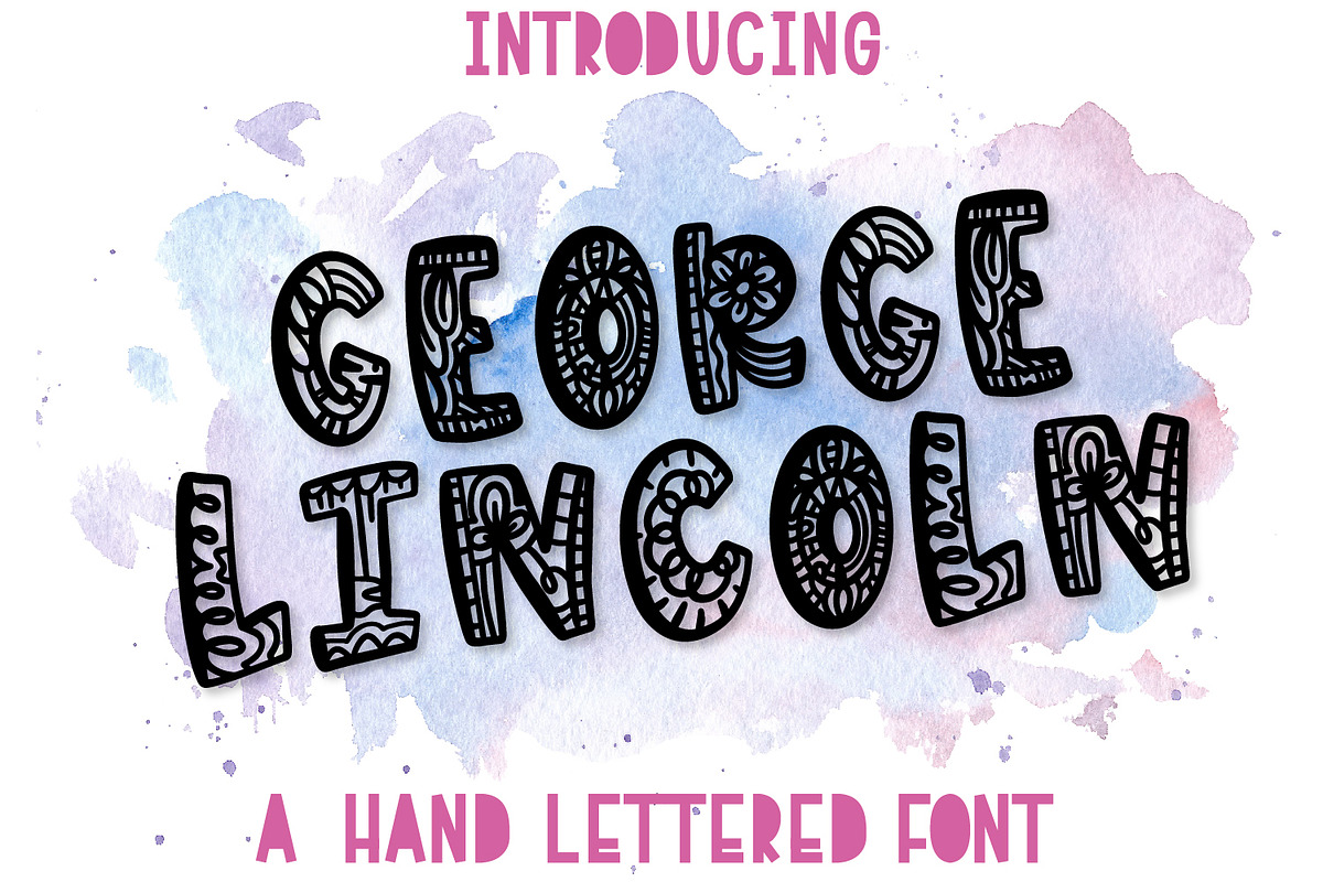 George Lincoln - A Silly Drawn Font in Display Fonts - product preview 8
