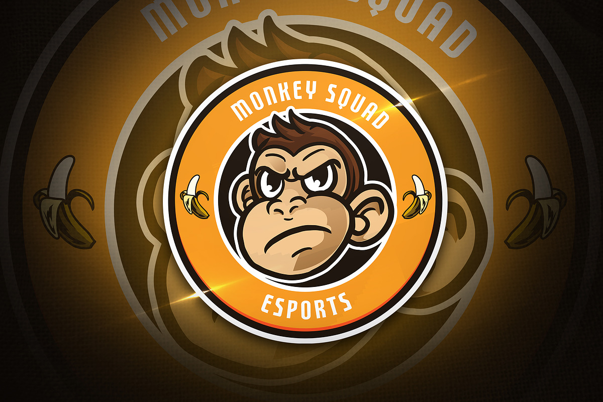 Monkey Squad - Mascot & Esport Logo in Logo Templates - product preview 8