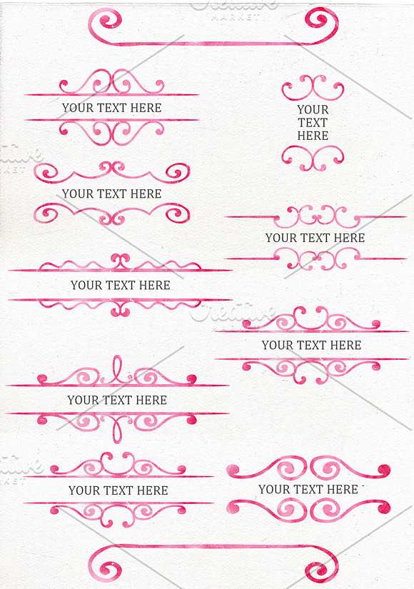 Watercolor Valentine's Day Clipart in Illustrations - product preview 3
