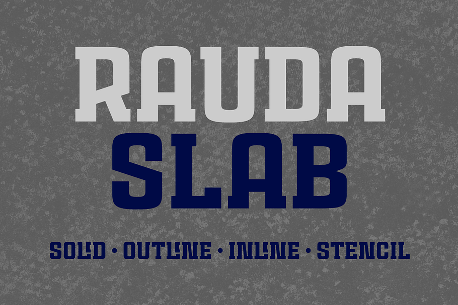 Rauda Slab Font Family in Display Fonts - product preview 8