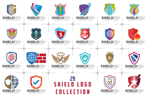 SALE! 29 Shield Logo Collection