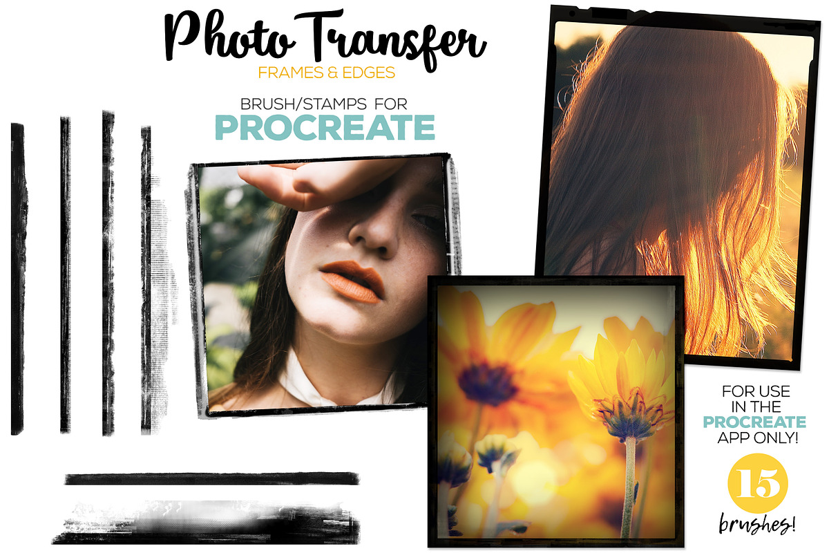 Procreate Photo Transfer Brushes in Add-Ons - product preview 8