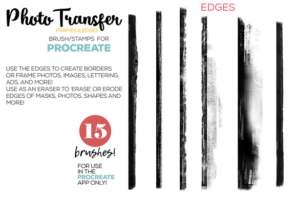 Procreate Photo Transfer Brushes in Add-Ons - product preview 1