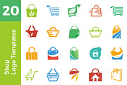 20 Logo Shop Templates Bundle