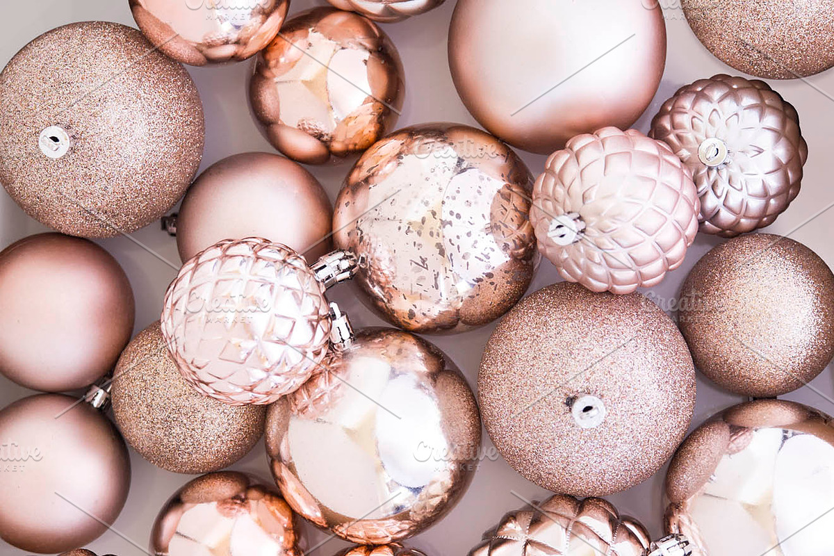 Christmas Baubles Background Photo in Illustrations - product preview 8