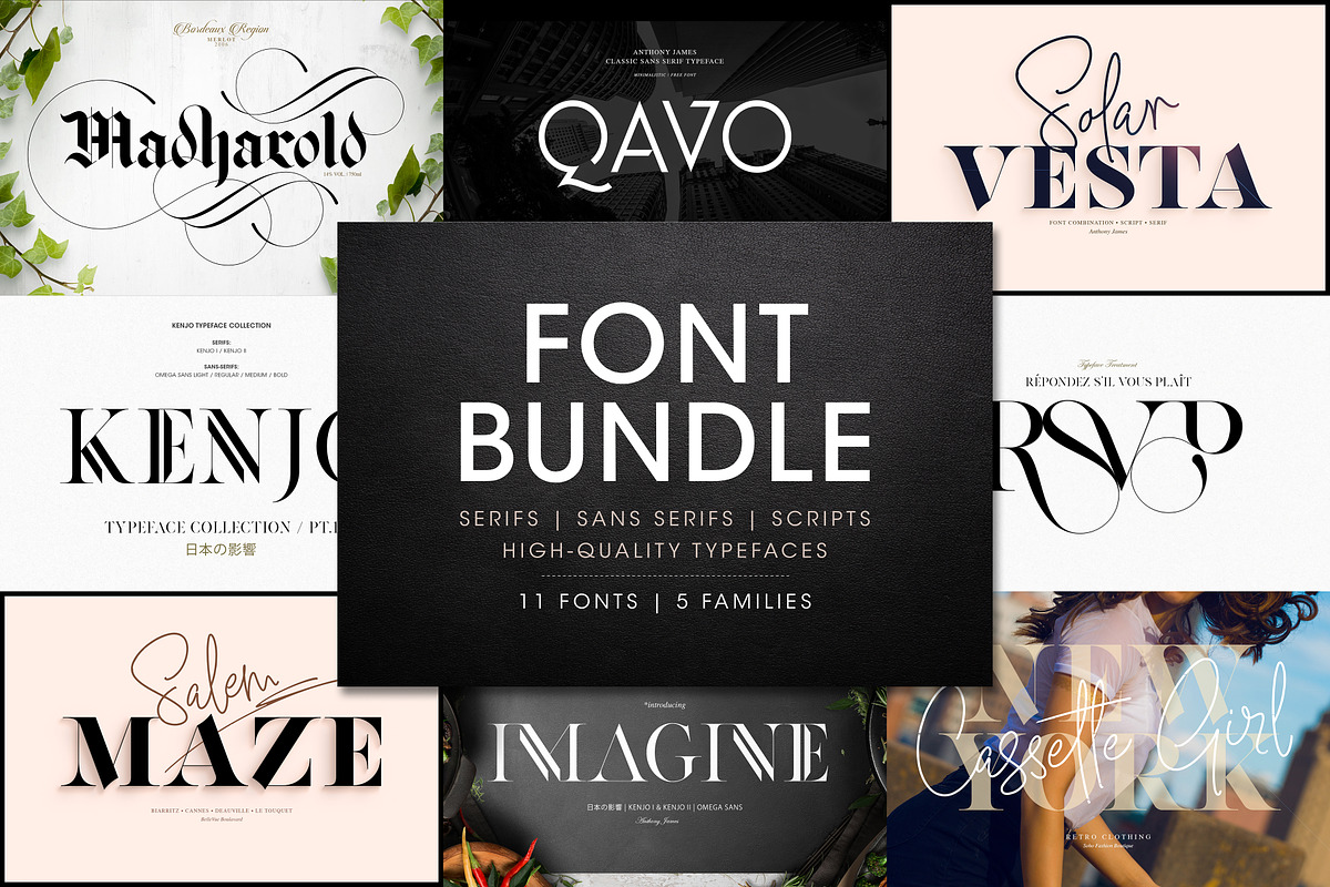 Font Bundle | Discount in Professional Fonts - product preview 8