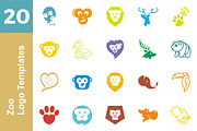 20 Logo Zoo Templates Bundle