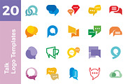 20 Logo Talk Templates Bundle