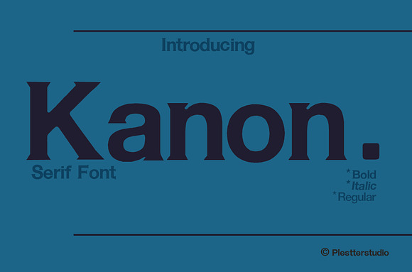Kanon-Serif Font Family 20% OFF in Serif Fonts - product preview 4