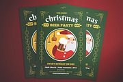 Christmas Beer Party Flyers