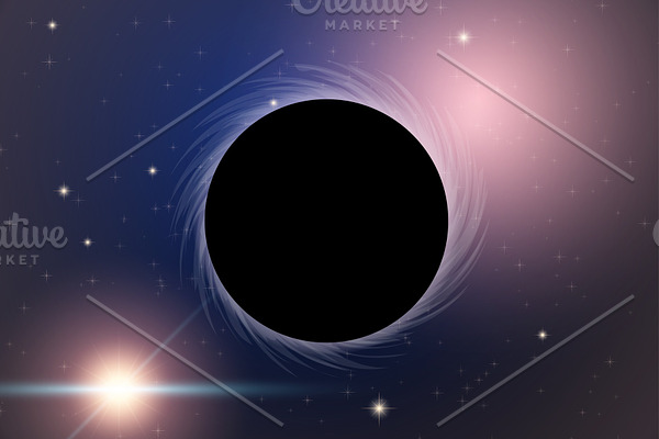 Background of Space with Black Hole